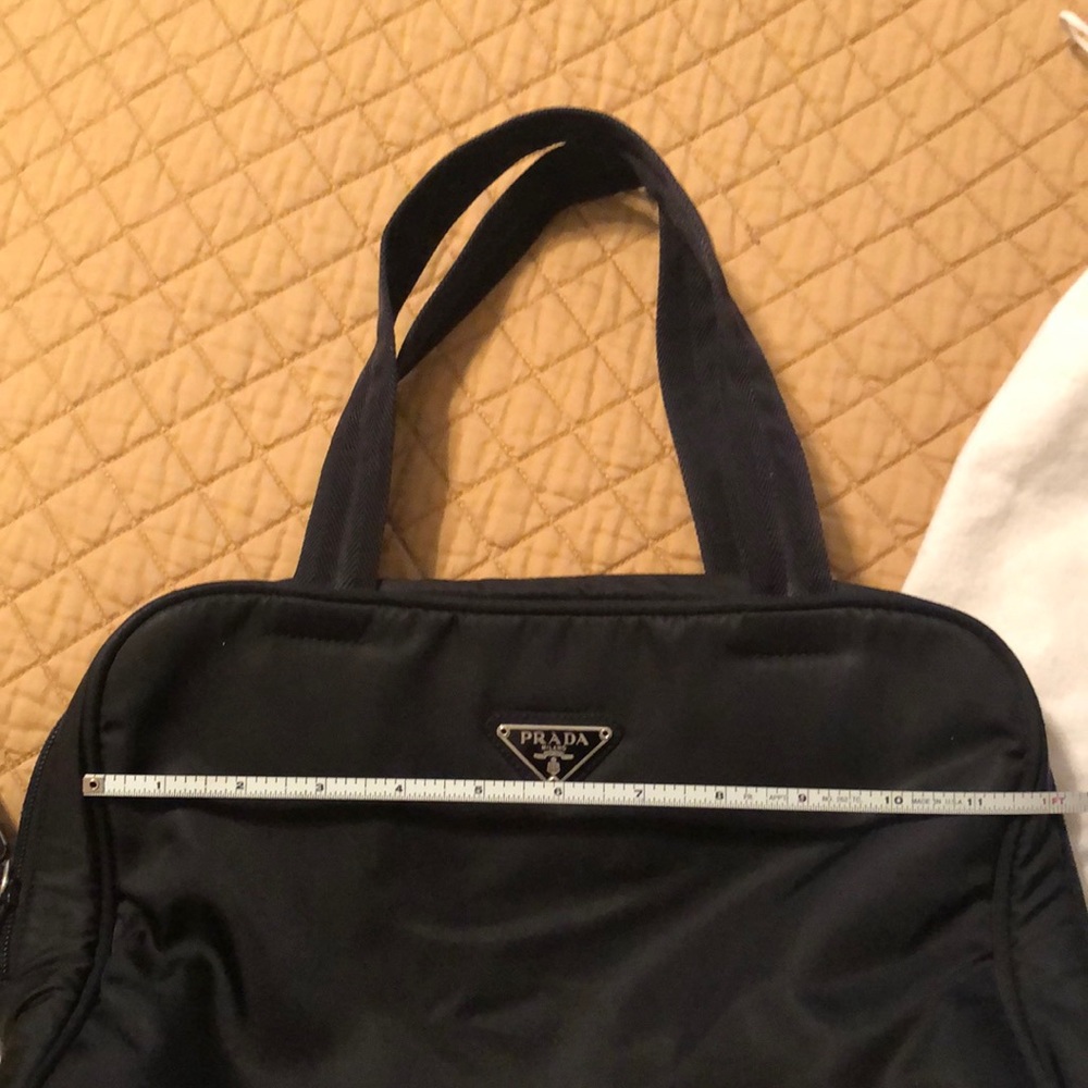 PRADA Tracolla Vela Nero Tote EUC! - Picture 7 of 13